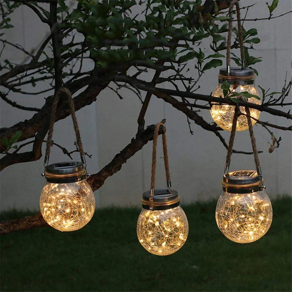 Solar Mason Jar Lampe - Lunara | Luvikno
