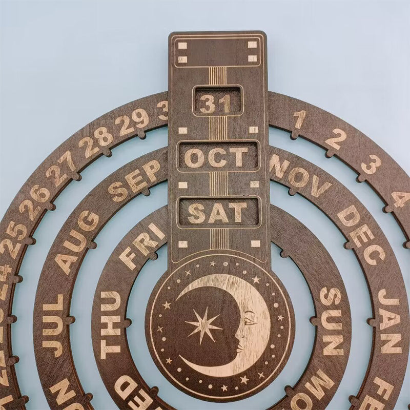 Tre roterende sirkulær evig kalender | Luvikno