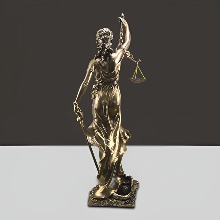 Statue av Rettferdighetens Gudinne – En elegant dekorativ skulptur av Justitia | Luvikno