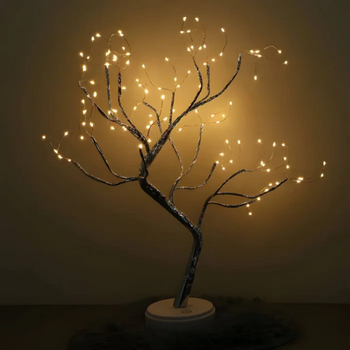 Glitrende Fe Tre Lampe Luvikno