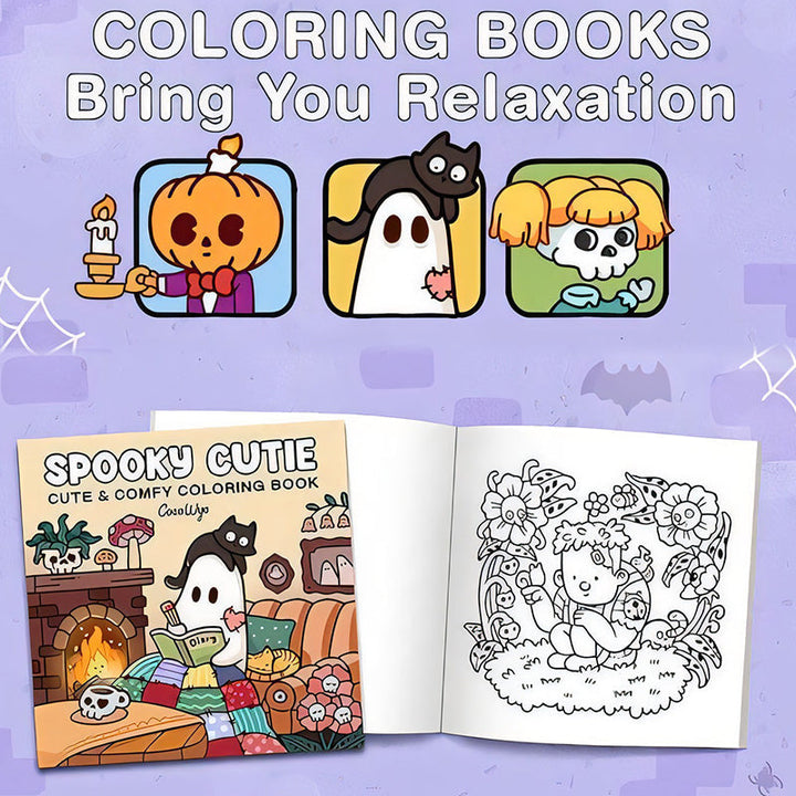 Spooky Cutie: Fargebok for Voksne og Tenåringer | Luvikno