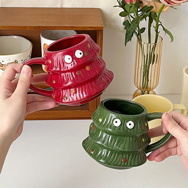 Kreativ Store Big Eyes Juletrad Mug | Luvikno