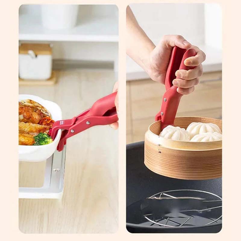 Multi-purpose anti-scalding bowl holder clip for the kitchen | Luvikno