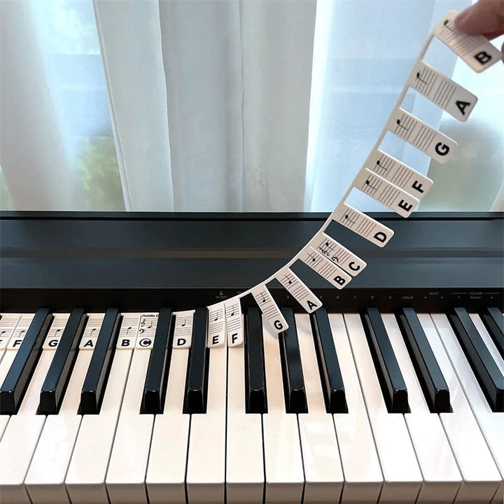 Luvikno | Avtagbare piano-tastatur notetiketter