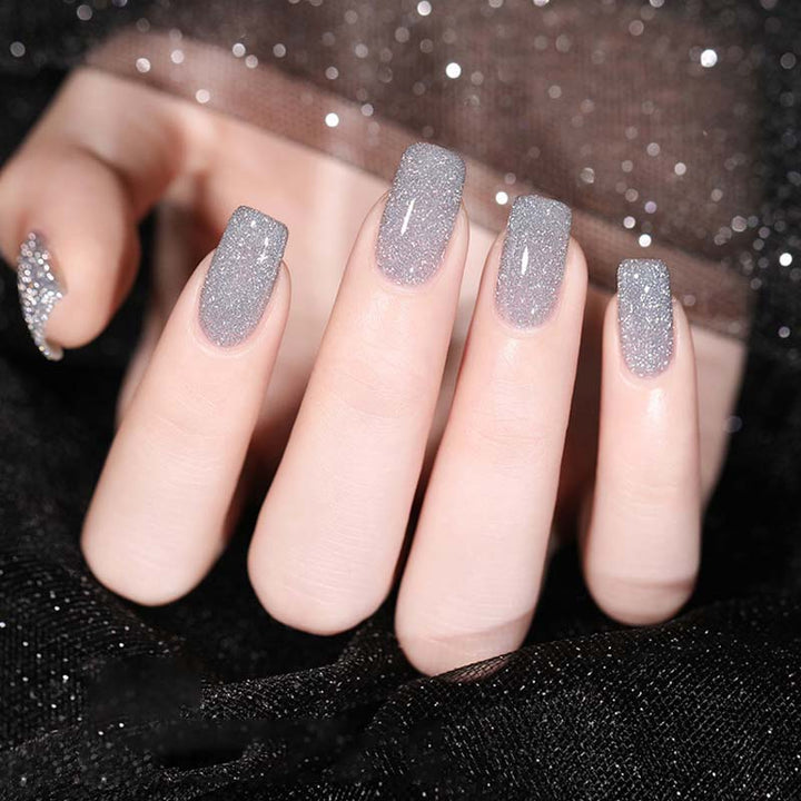 Glitter og diamant neglelakk (8ml) | Luvikno