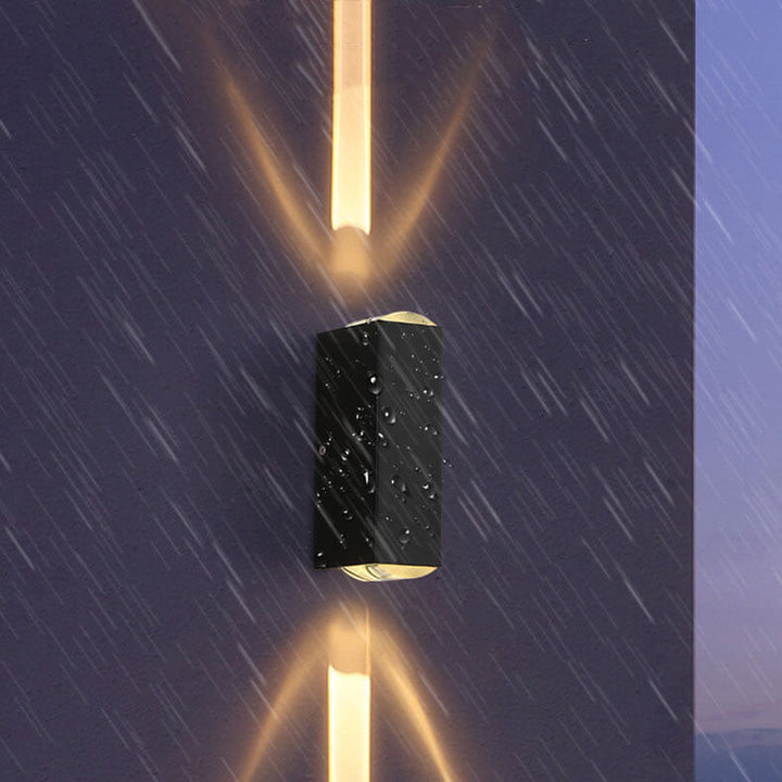 Luvikno | Moderne Vanntett Rektangulær LED Vegglampe for Utendørsbruk