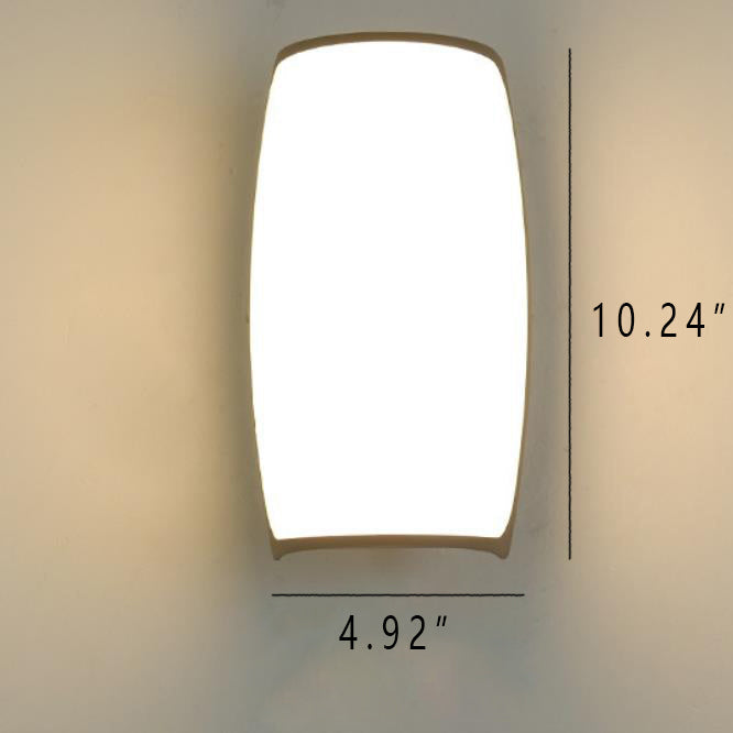 Vanntett akryl buet skjerm LED utendørs vegglampe | Luvikno