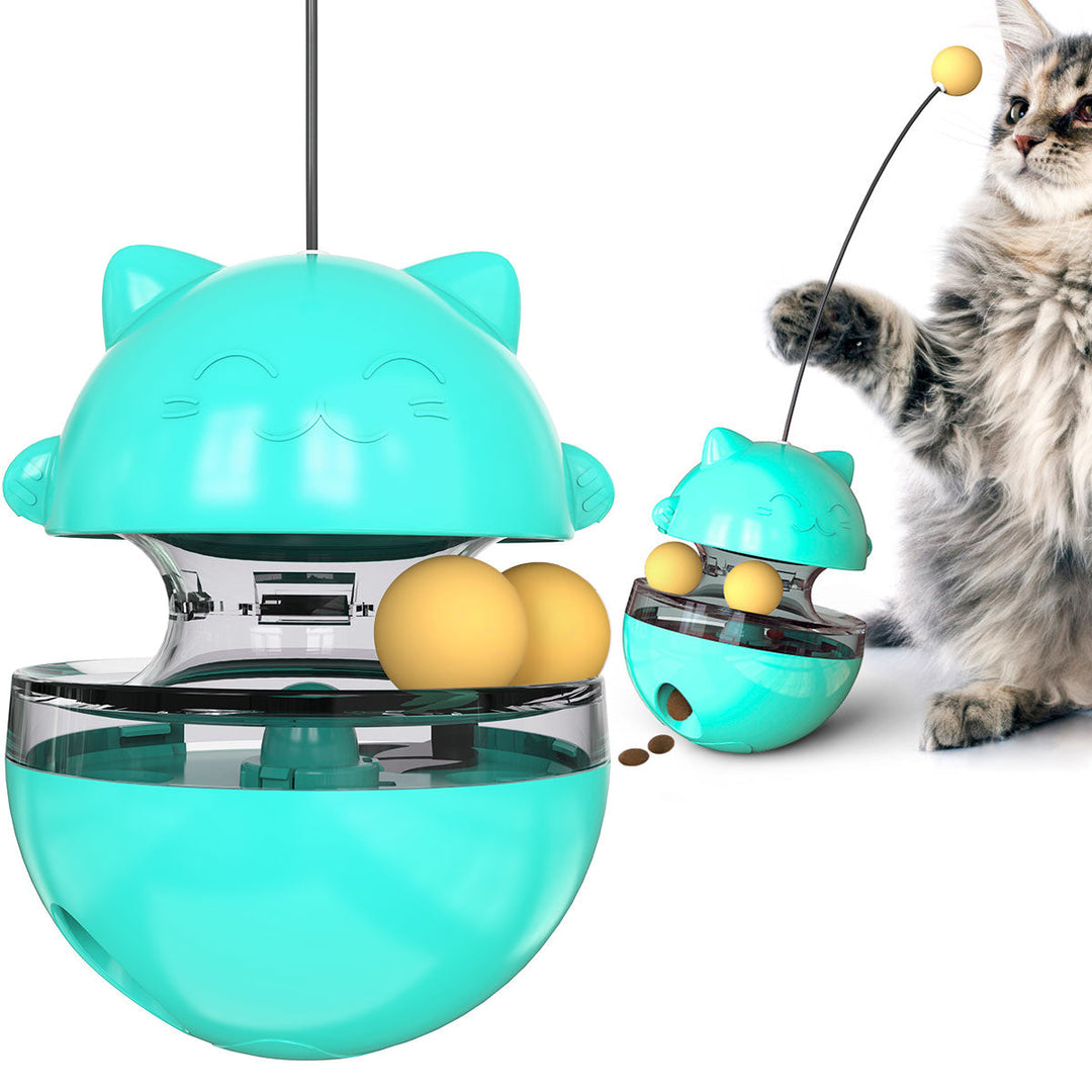 Wobble Lucky‑Cat Godbitutskjæringsleketøy / For Katter Luvikno