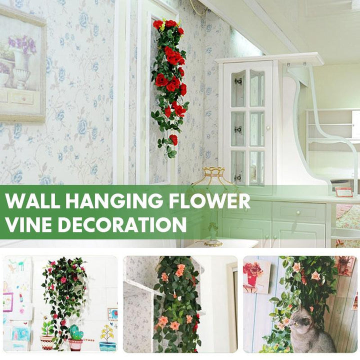 Veggd dekorasjon Hengende Blomster Vinstokk | Luvikno