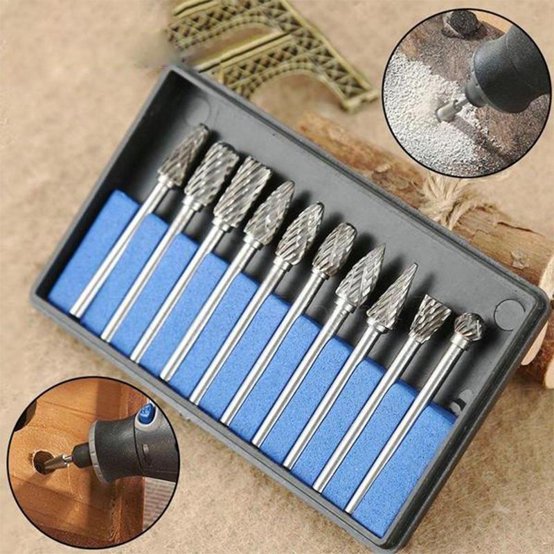 10 i 1 Wolframstål Slipende Hode (10PCS) | Luvikno