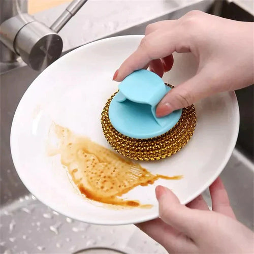 2 stk Wire Ball Dish Cleaning Brush Luvikno