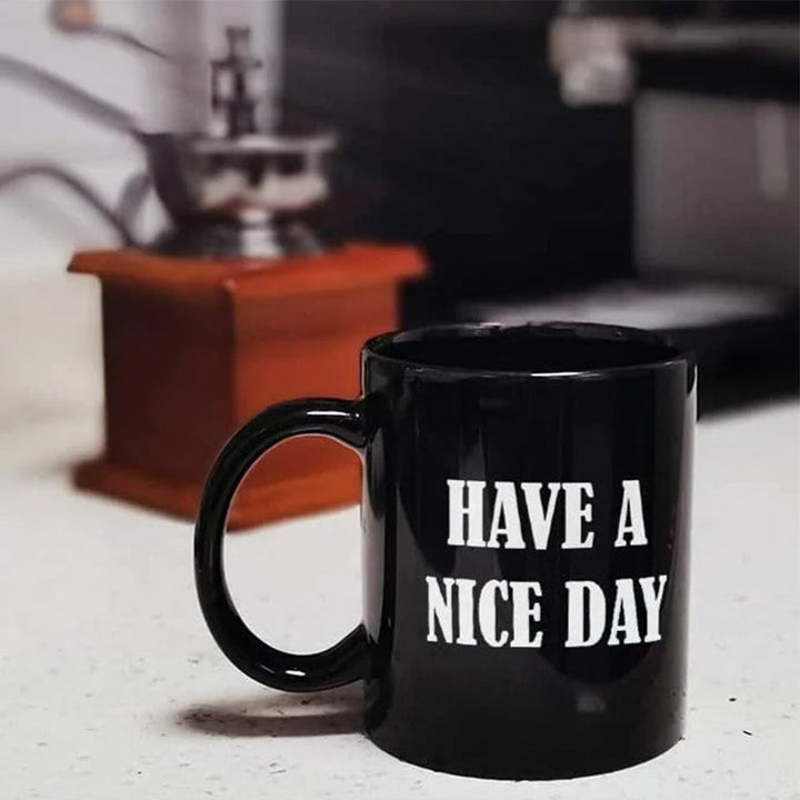Ha en fin dag kaffekopp midtfinger morsom kopp nyhetsgave | Luvikno