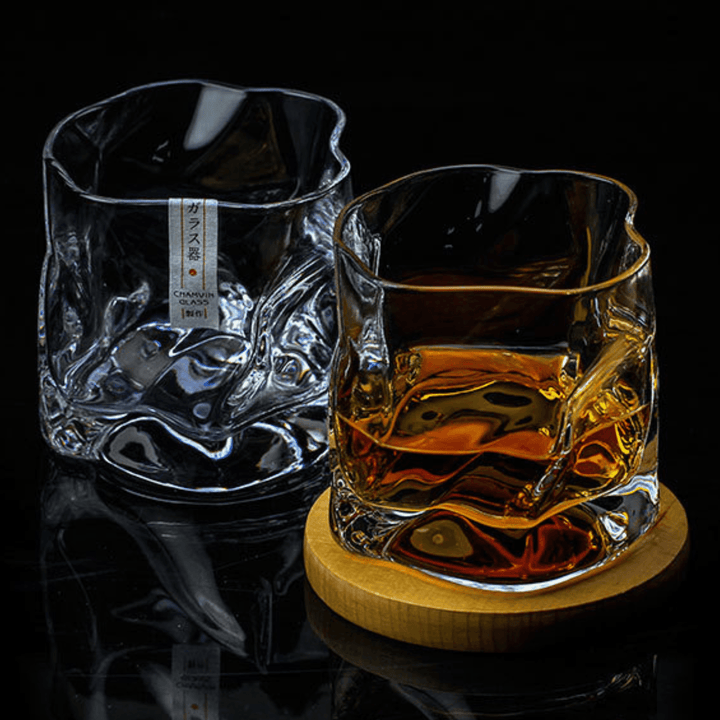 Japansk Edo Kiriko Krumpe Kropp Whisky Glass | Luvikno