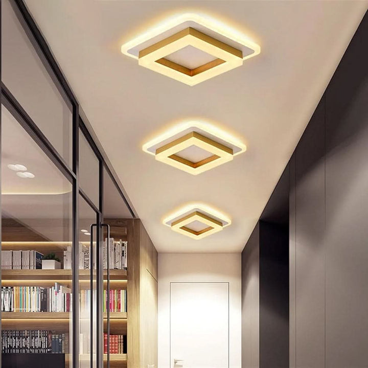 Luvikno | Firkantet LED Taklampe for Moderne Interiører