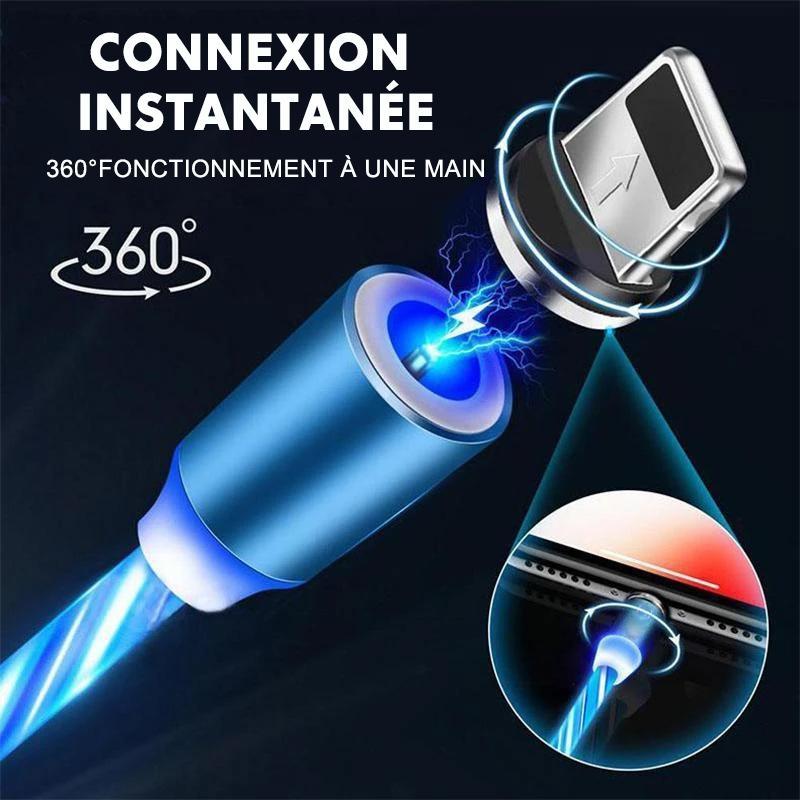Magnetisk USB-ladekabel med LED | luvikno