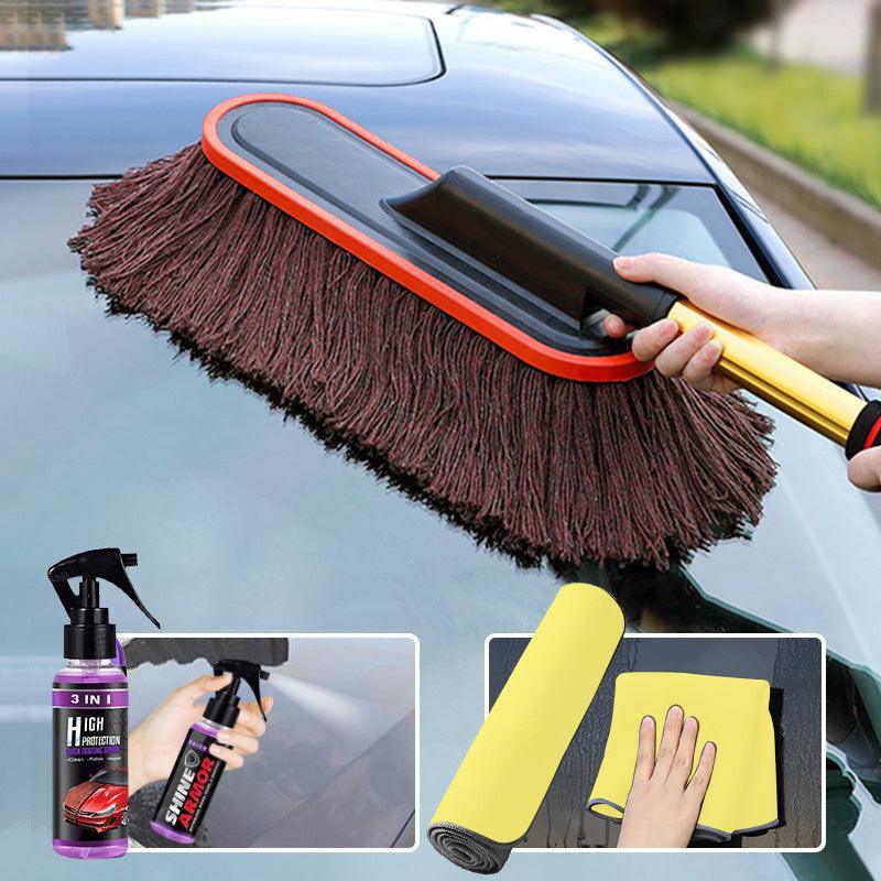 Luvikno | Elegant | Auto Duster med teleskopisk håndtak - Effektiv rengjøring - Praktisk design - Lett å lagre