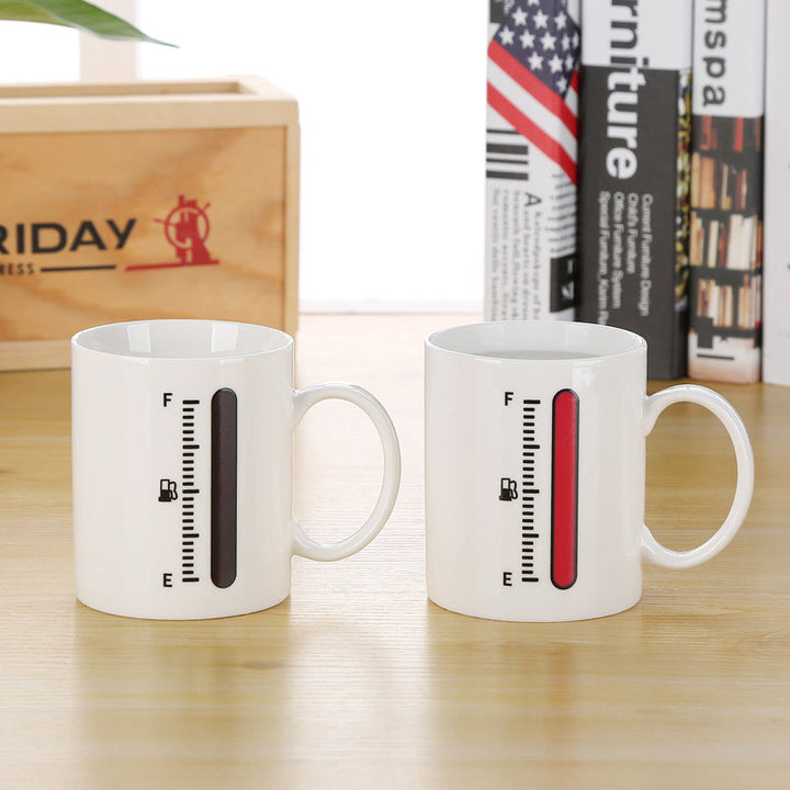 Full Fuel Programmer Magic Heat Sensitiv Farge Endrende Keramisk Kaffekopp | Luvikno