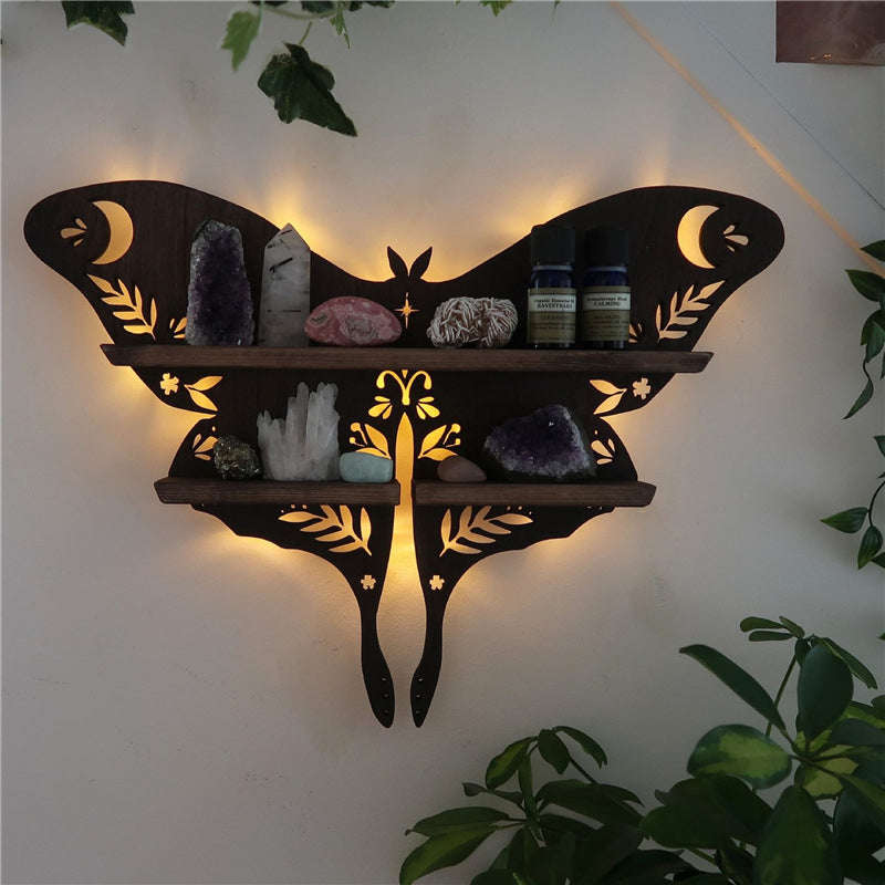 Luna Moth Lampe Krystallhyller | Luvikno