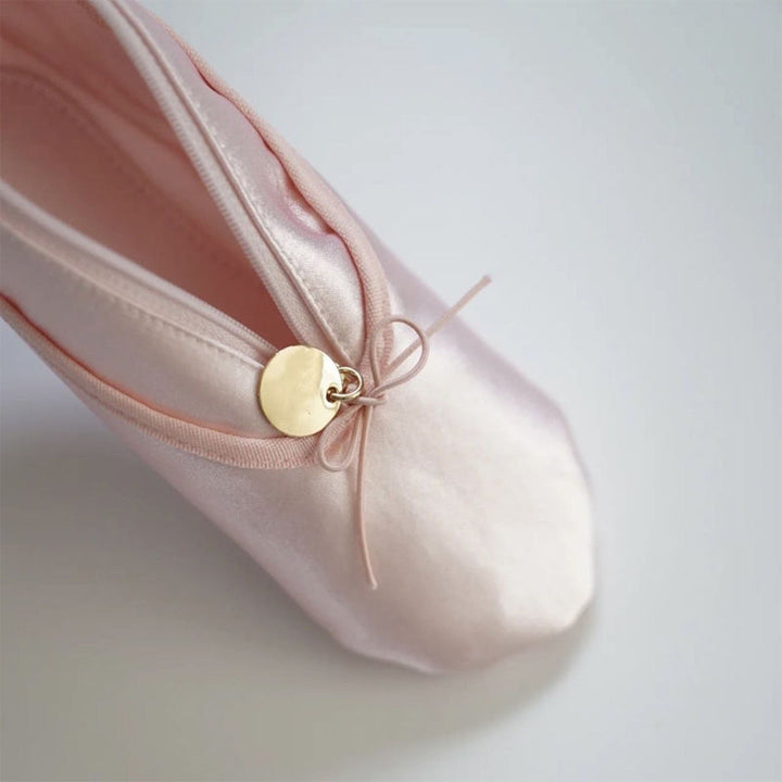 Personlig tilpasset rosa ballettsko stil sminkeveske | Luvikno