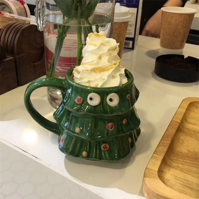 Kreativ Store Big Eyes Juletrad Mug | Luvikno