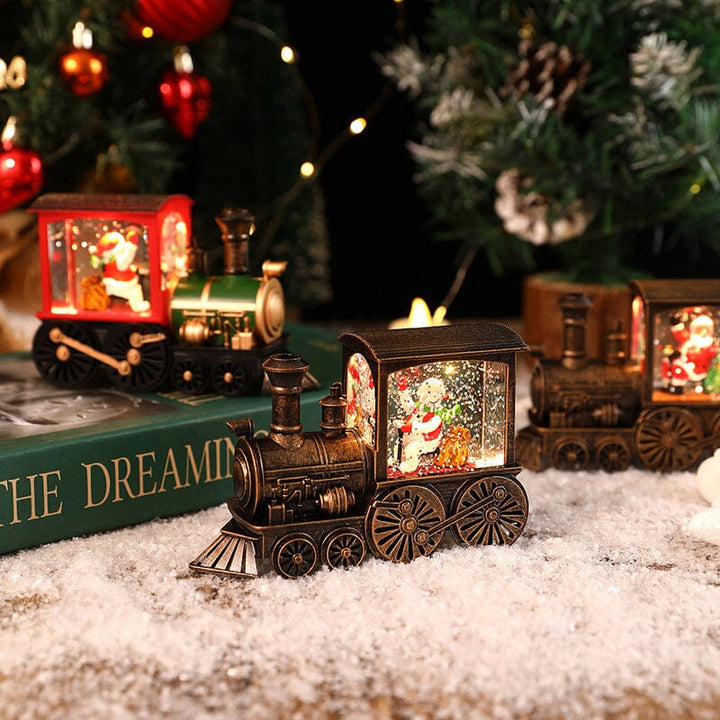Christmas Crystal Floating Snow Train Light | Luvikno