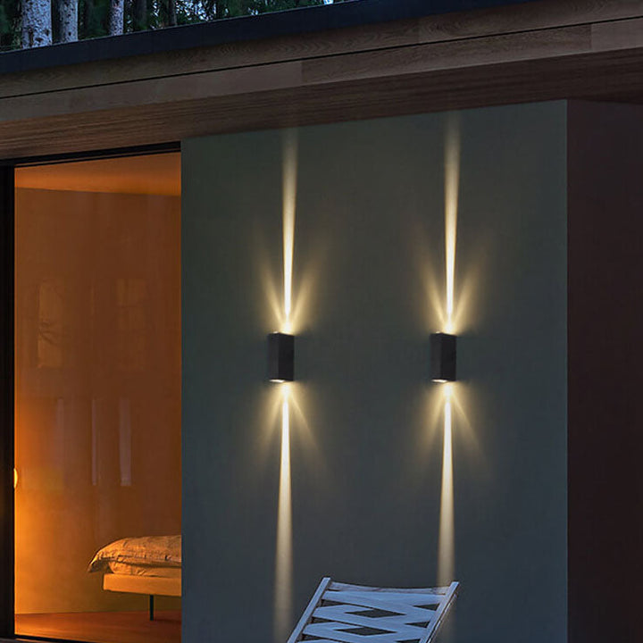 Moderne Minimalistisk Utendørs Vanntett Strålekaster LED Utendørs Dekorativ Vegglampe | Luvikno