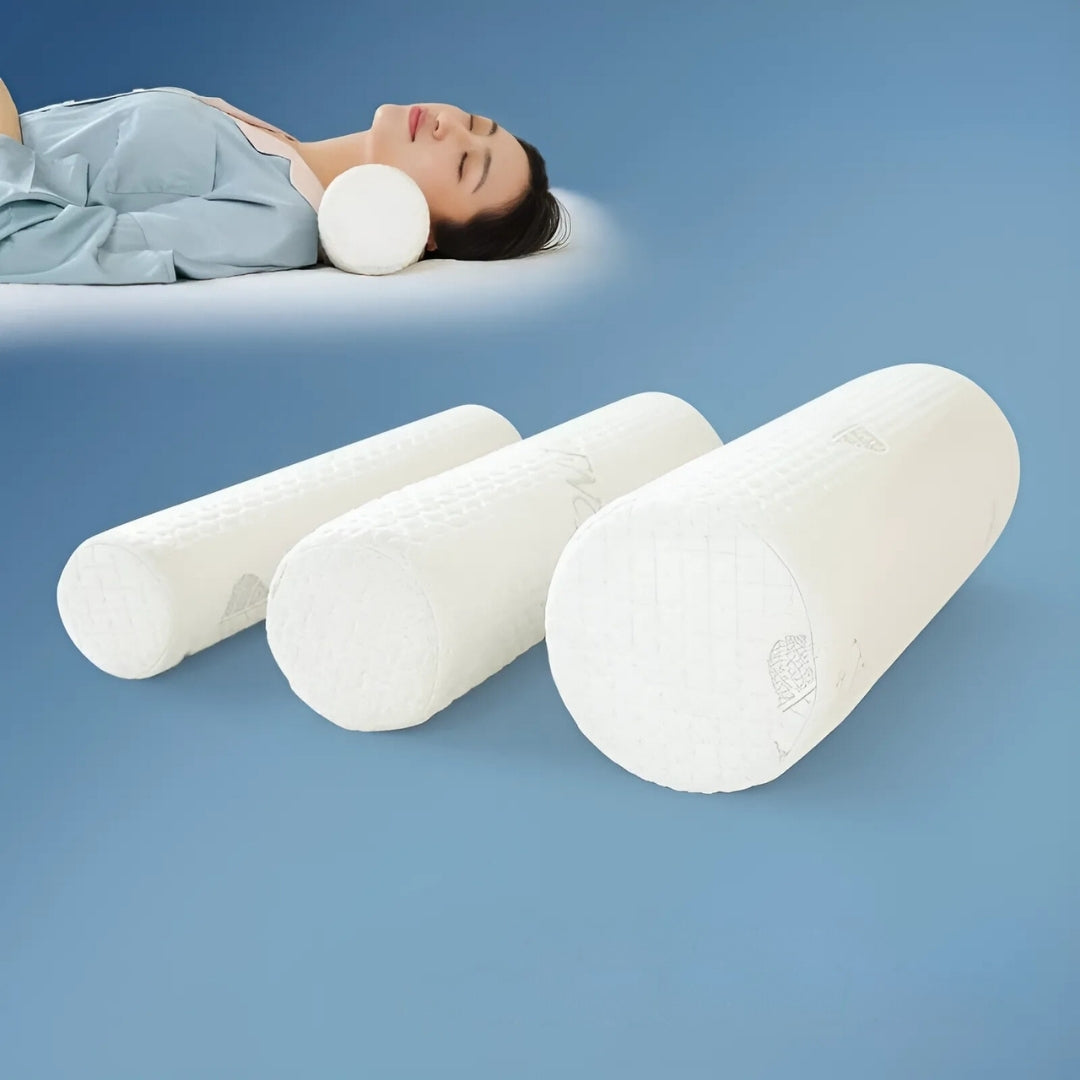 RelaxPosture Minneskum Nakkestøttepute – Perfekt for Søvn, Reiser og Smertelindring med Ergonomisk Støtte Luvikno
