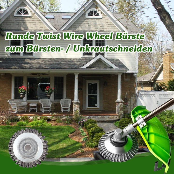 Luvikno | Rund Vridning Tråd Hjulbørste for Børsting / Ukrautkapping