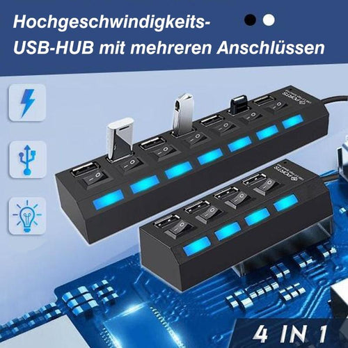 Luvikno | Høyhastighets USB Hub med Flere Porter
