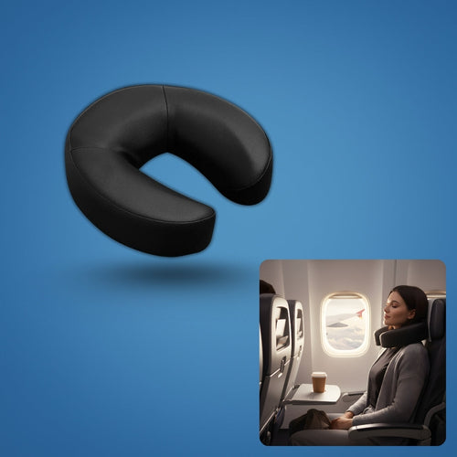 Nakkesmerter Lindring – Ergonomisk U-formet Støtte – Lett Komfort for Flyreiser & Lange Reiser Luvikno