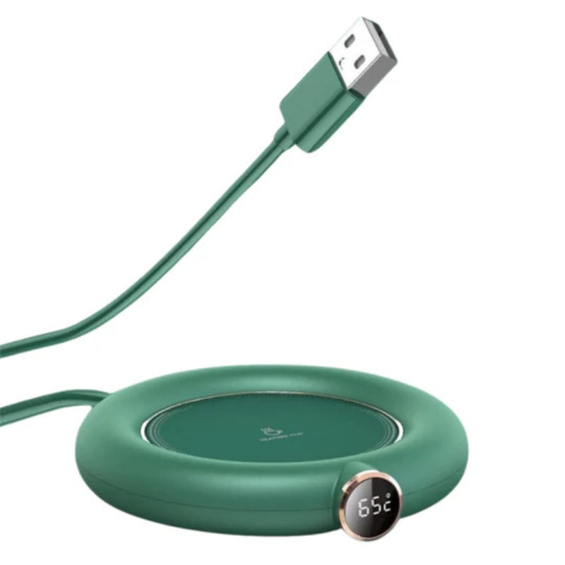 USB Varme Drikkeholder med LED-display for Perfekt Tempererte Drikker Luvikno