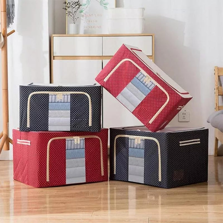 Folding Storage Box For Clothes - 55 Ltr Luvikno
