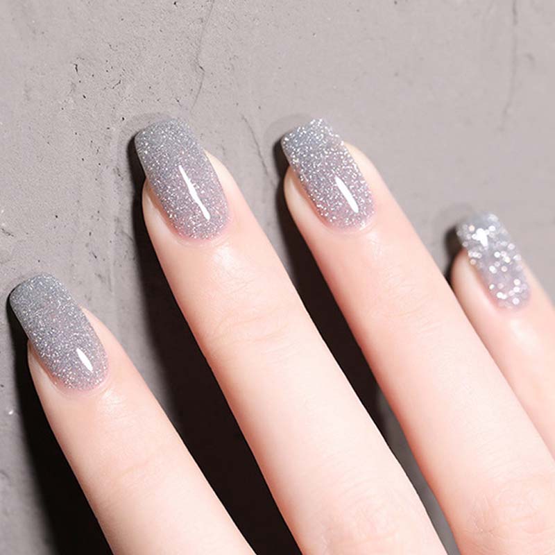 Glitter og diamant neglelakk (8ml) | Luvikno