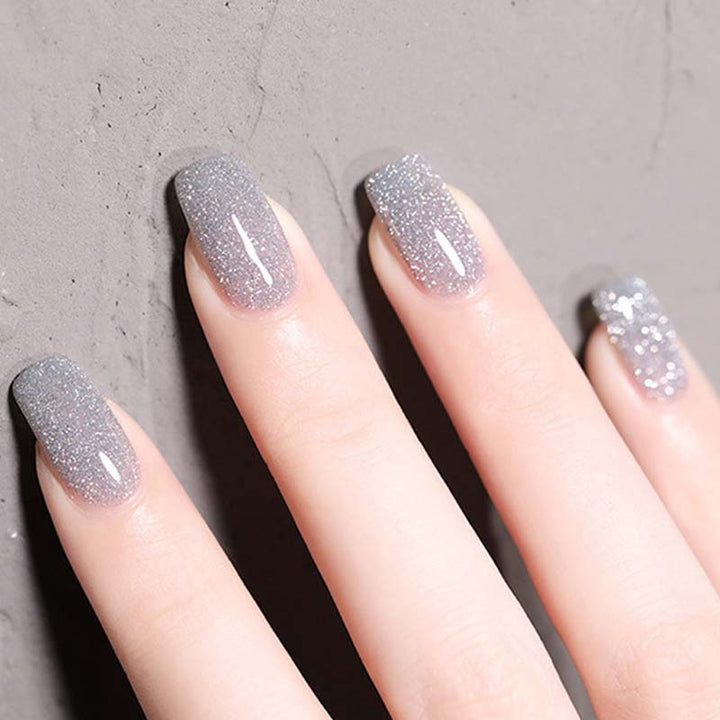 Glitter og diamant neglelakk (8ml) | Luvikno