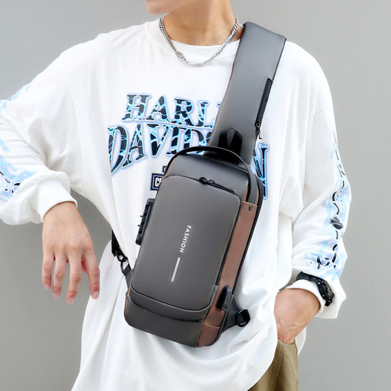 Luvikno | USB-ladeport Sling Anti-Tyveri Crossbody Bag