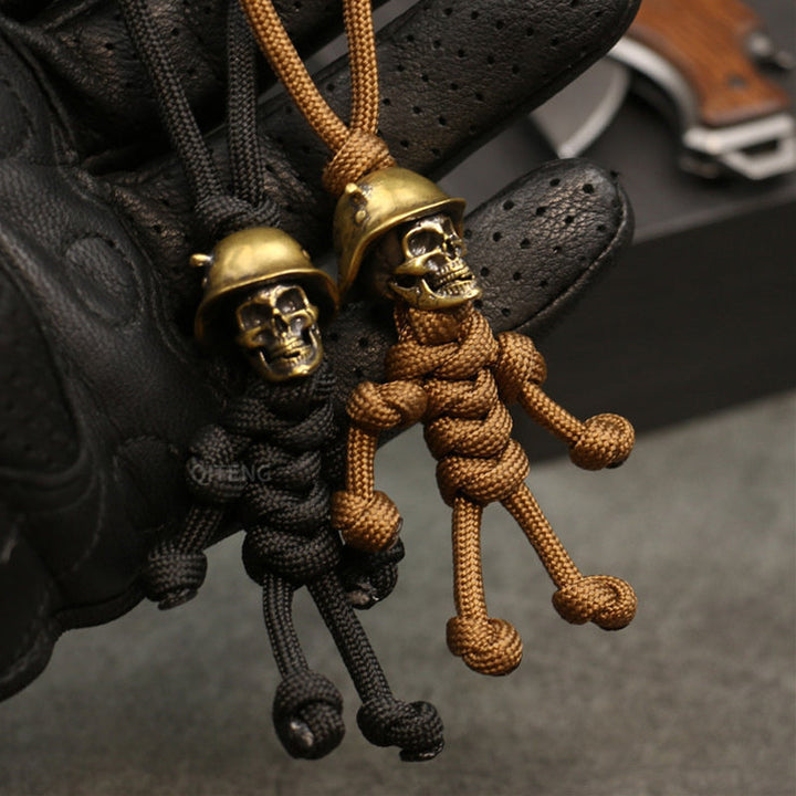Luvikno | Skeleton Soldier Paracord Nøkkelring