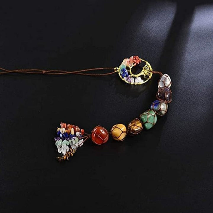 7 Chakra Stein Healing Crystal Tree of Life Dekorasjon | Luvikno