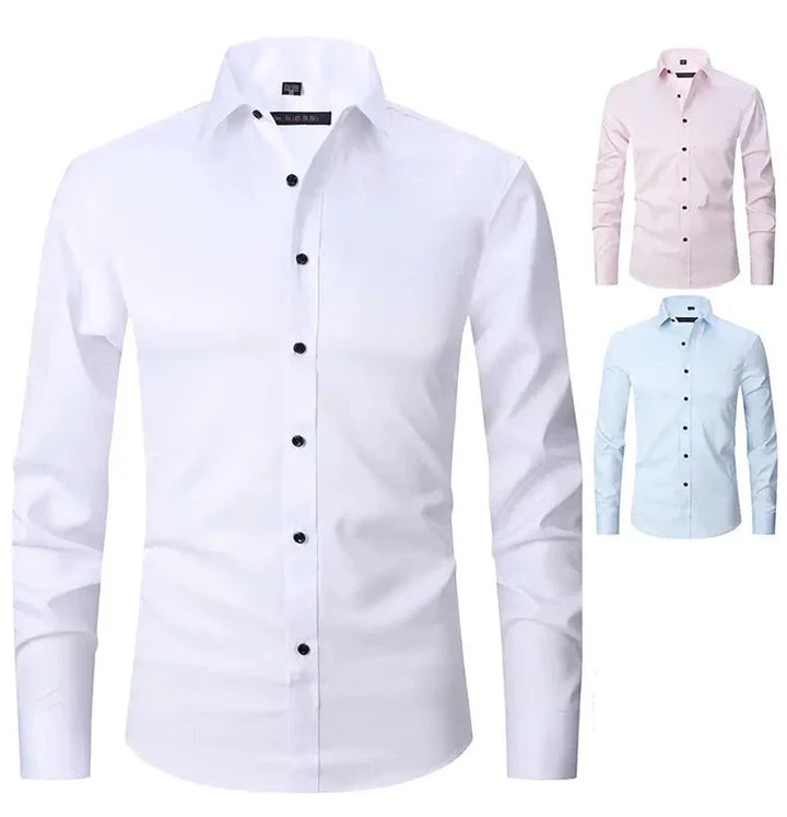 Luvik | Miehet Anti-Wrinkle Slim Fit pukeutua paita