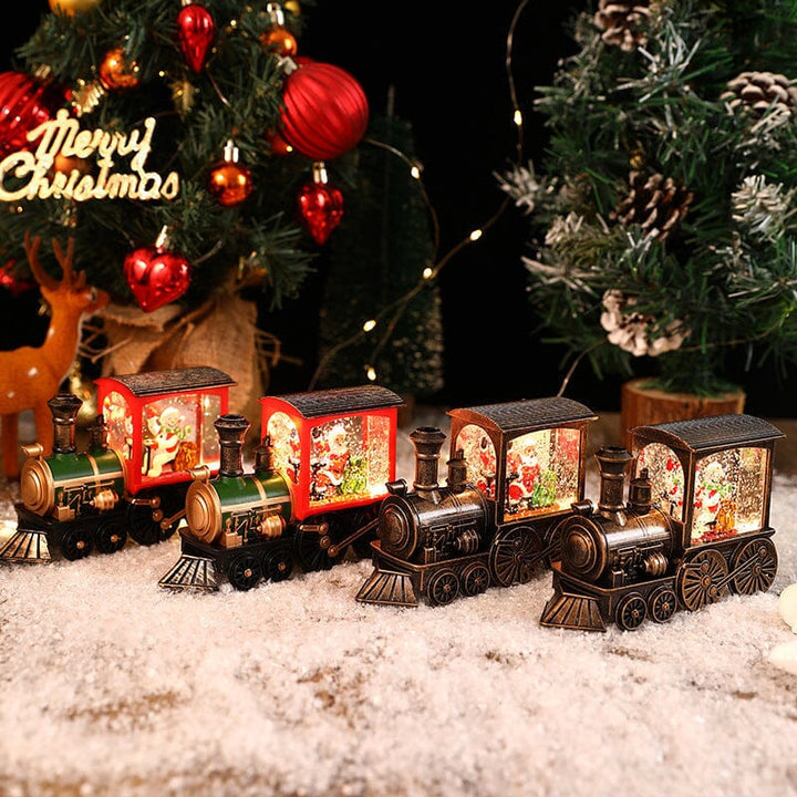 Christmas Crystal Floating Snow Train Light | Luvikno
