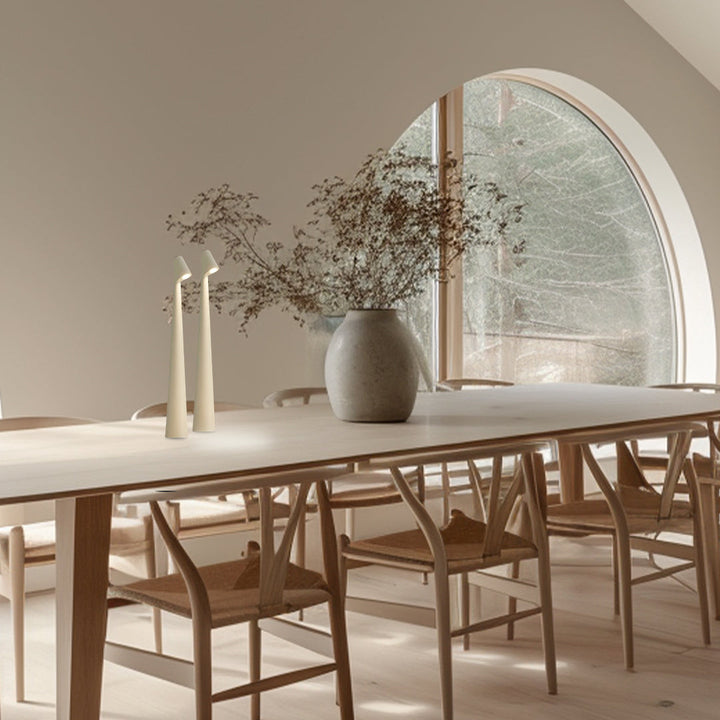 Bordlampe Moderne Rød Metall LED Lys Luvikno