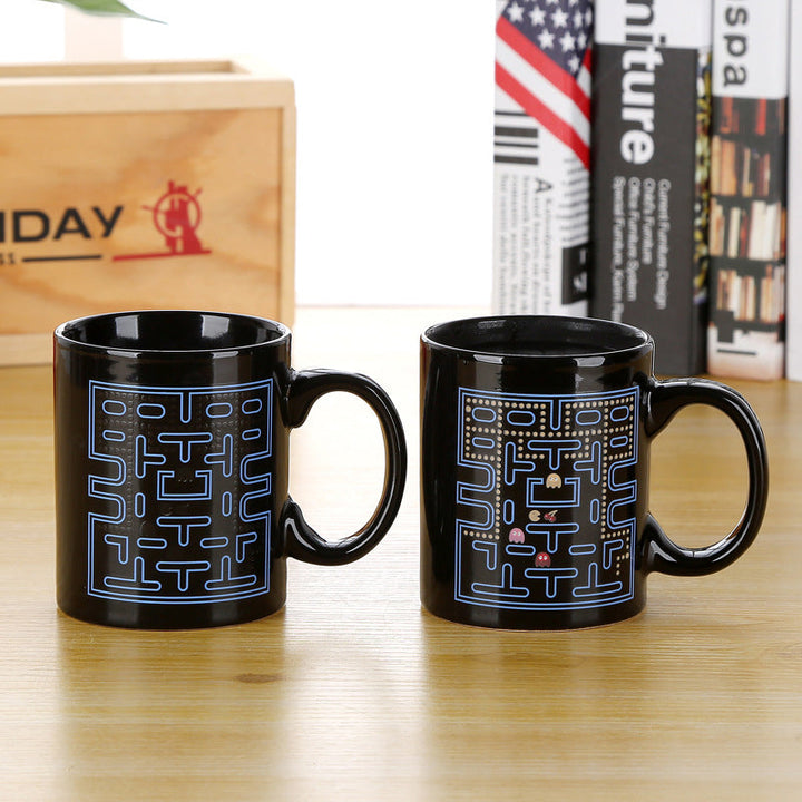 PAC-Man Magisk Varmefølsom Fargeforandrende Keramisk Kaffekopp | Luvikno