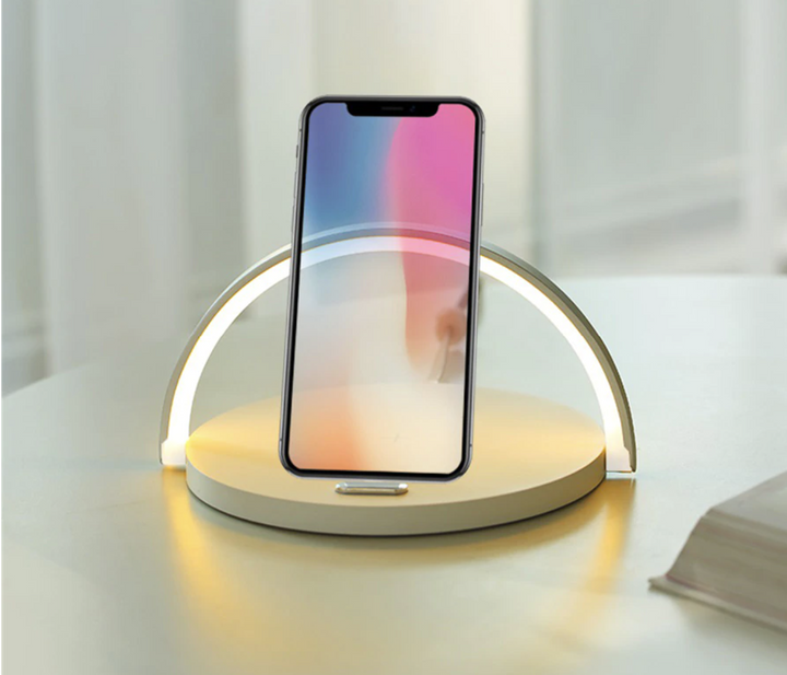 Bowlight Design™ - Stilig 3-i-1 Nattlys med Qi-lader Luvikno