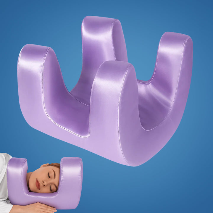 DermSleep | Anti‑Wrinkle Beauty Pillow – Kjølende Minne Skum – Ergonomisk Kontur – Hudpleie Støtte – Side- og Ryggsovende Luvikno