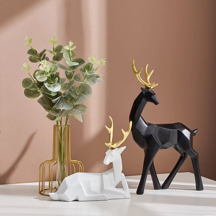 Geometrisk Hjort Utstillingsfigurine | Luvikno
