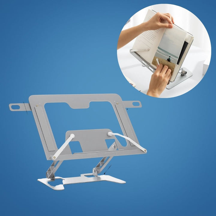 ReadEase | Justerbart Lese Stativ – Ergonomisk Nakkeavlastning – Sammenleggbart Kompakt Design – For Hjem, Kontor & Skrivebord Komfort Luvikno