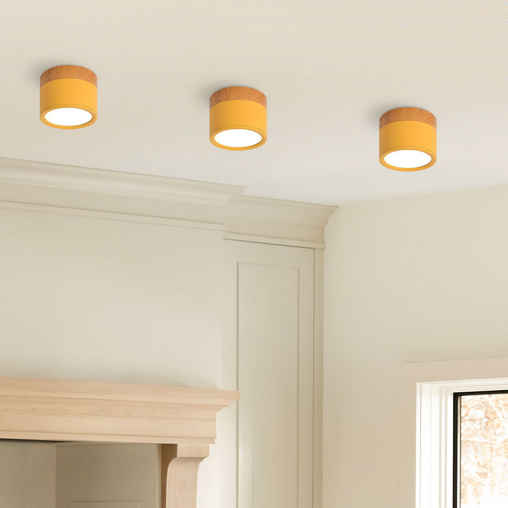 LED Taklampe Moderne Flush Mount Sylinder Luvikno
