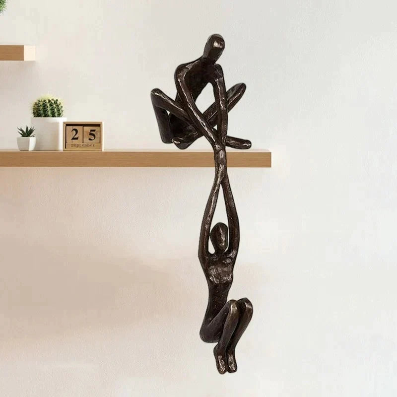 Luvikno | Evig Kjærlighet og Styrke | Skulptur Figur | Hjemdekorasjon | Unik Dekorasjon