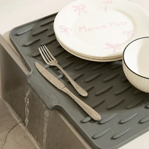 Luvikno | FlexiDry Silikon-Tørr Matte – Varmebestandig, Sklisikker & Plassbesparende Design