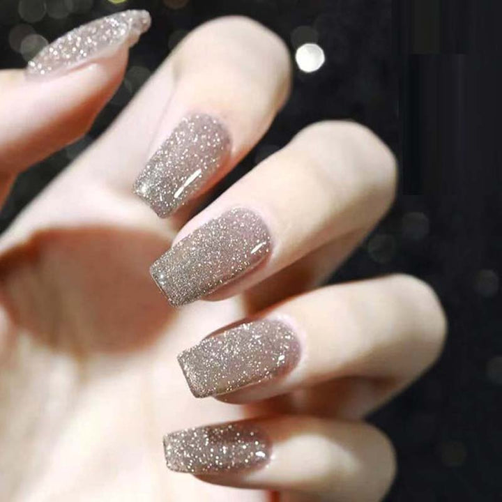 Glitter og diamant neglelakk (8ml) | Luvikno