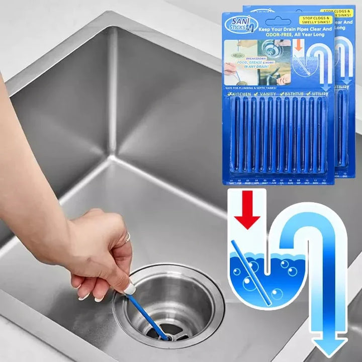 Sani Sticks Avløpsrenser - Pakke med 12 Luvikno